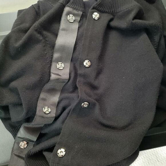 Colour Works Snap Front Sweater Medium Embellished Snaps Vintage - Picture 7 of 11